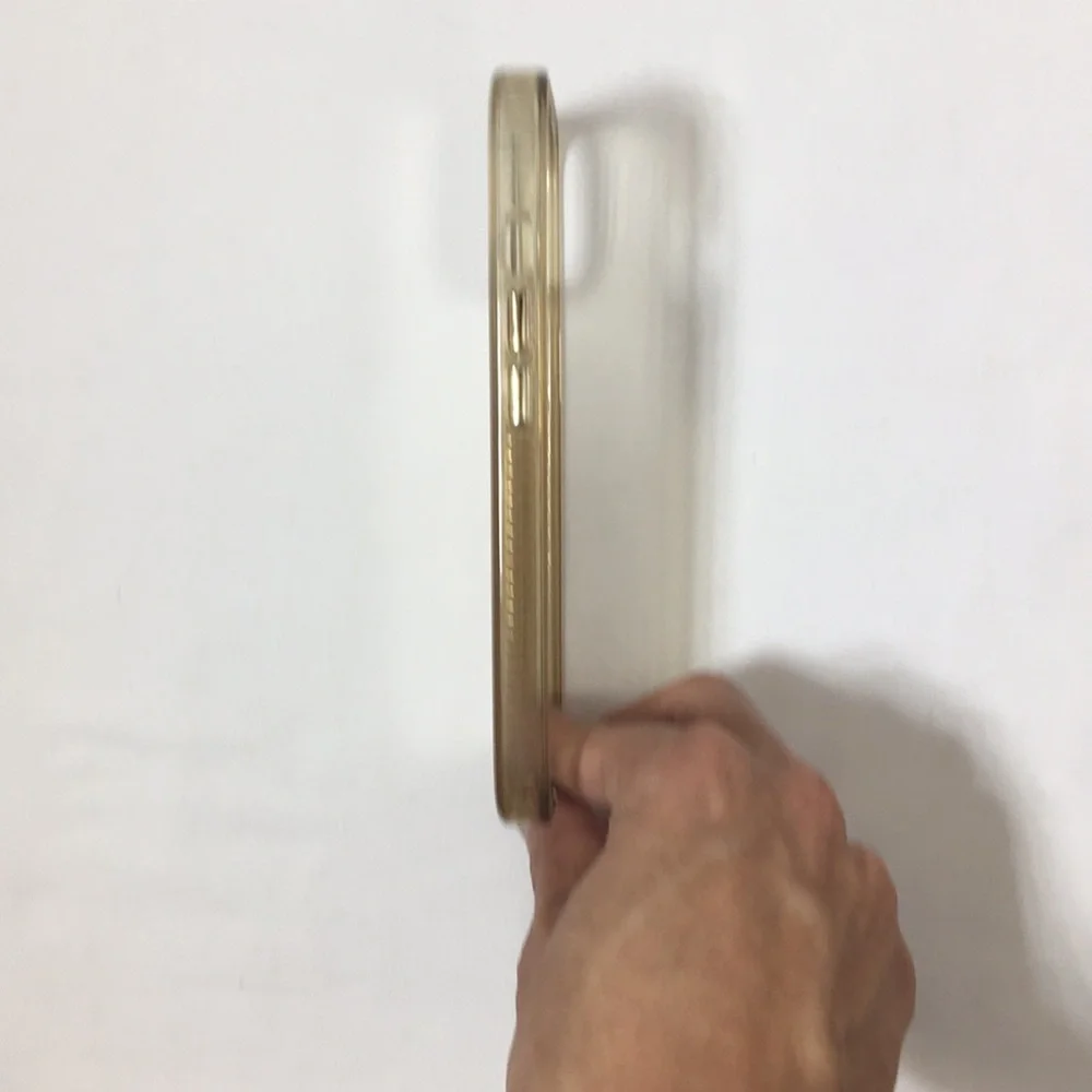 Clear Gold Glitter case for iPhone 13